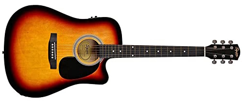 Fender 0930307032 SA-105CE Dreadnought
Cutaway Electric Guitar - Sunburst