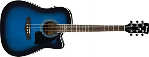 Ibanez Performance Series PF15ECE-TBS - Full Size
Electro-Acoustic Guitar - Trans Blue Burst